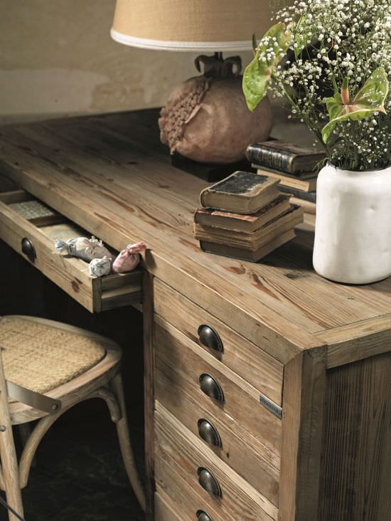 Guarnieri  Old Wood Absinthe Desk In Pine is a product on offer at the best price