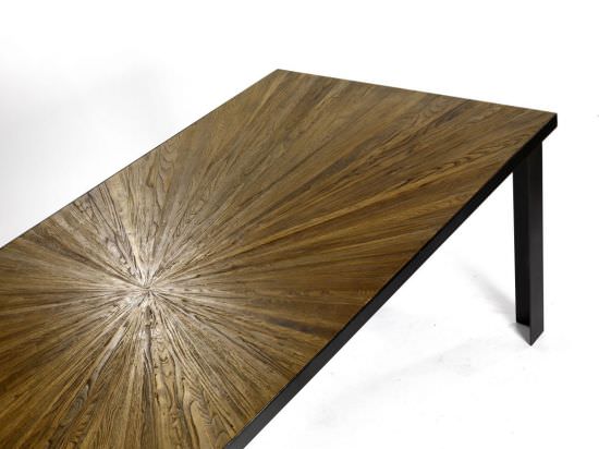 Guarnieri Grande table en fer avec plateau en orme est un produit offert au meilleur prix