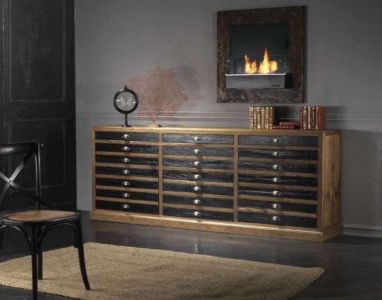 Guarnieri  Lavendel Sideboard Buffet In Altem Kiefe ist ein Produkt im Angebot zum besten Preis