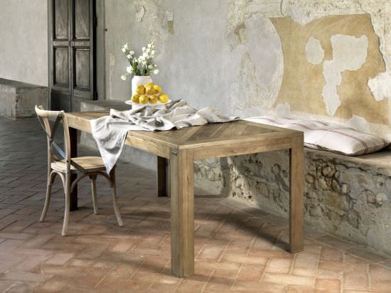 Guarnieri 6 seater table with old elm top is a product on offer at the best price