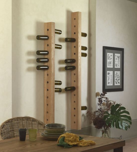 Guarnieri Botellero de madera montado en la pared es un producto que se ofrecen al mejor precio
