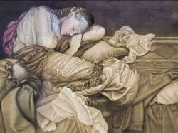  Fresco transferable sleeping woman is a product on offer at the best price