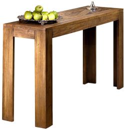 Mirto wooden console table with inlays