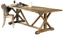 Rectangular table in pine wood 240 cm