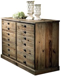 Chest of drawers in old wood restored