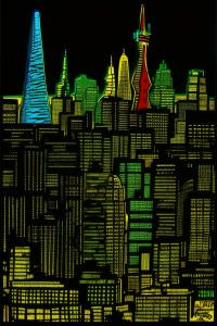 Very Large City Not In Charcoal