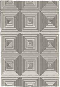 Alfombra Geomtrica Gris Viento