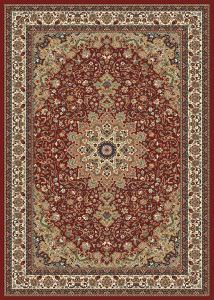 Tapis Floral Kabir Rouge Et Beige