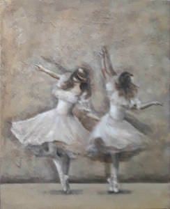 Pintura De Pareja De Bailarines