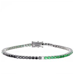 Bracciale Arg925 Zirconi Neroverdi 19