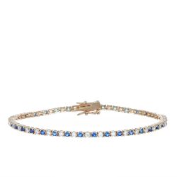 Bracciale Arg925 Rosa Zirconi Biancoblu