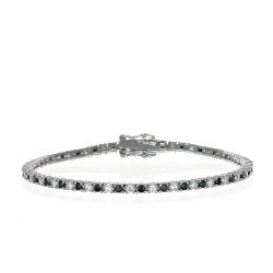 Bracciale Arg925 Zirconi Bianconeri 16