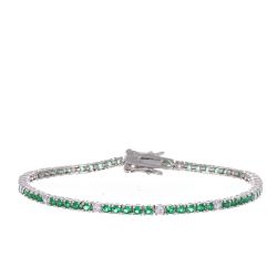Bracciale Arg925 Zirconi Biancoverdi 20