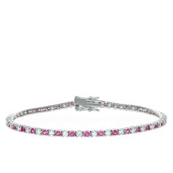 Bracciale Arg925 Zirconi Biancorossi 19