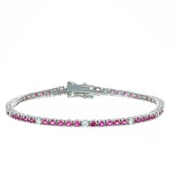 Bracciale Arg925 Zirconi Biancorossi 18