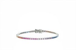 Bracciale Arg925 Zirconi Rainbow 18