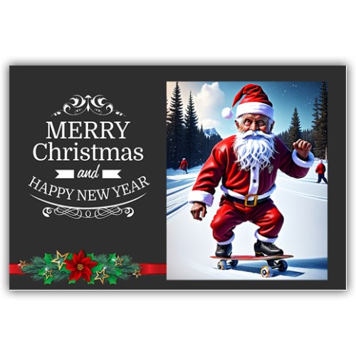 Pap Noel En Patines