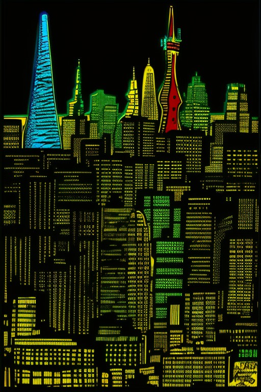 Very Large City Not In Charcoal