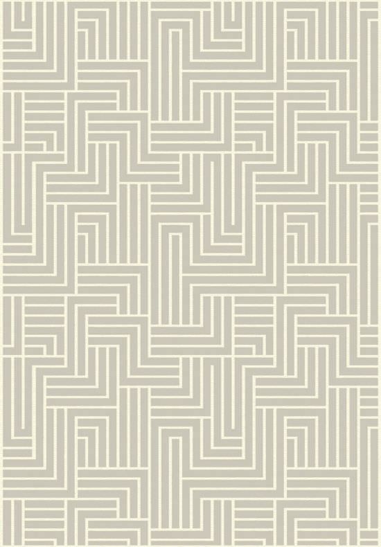 Geometric Carpet Wind Light Grey