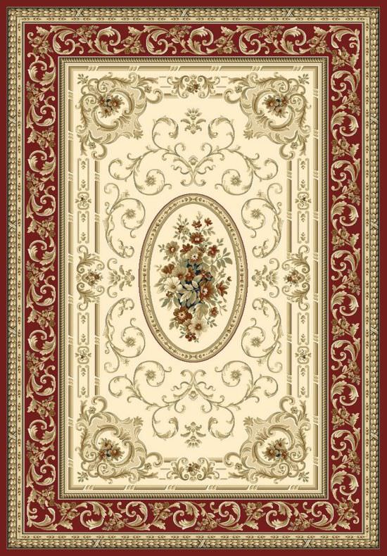 Classic Kabir Beige And Red Carpet
