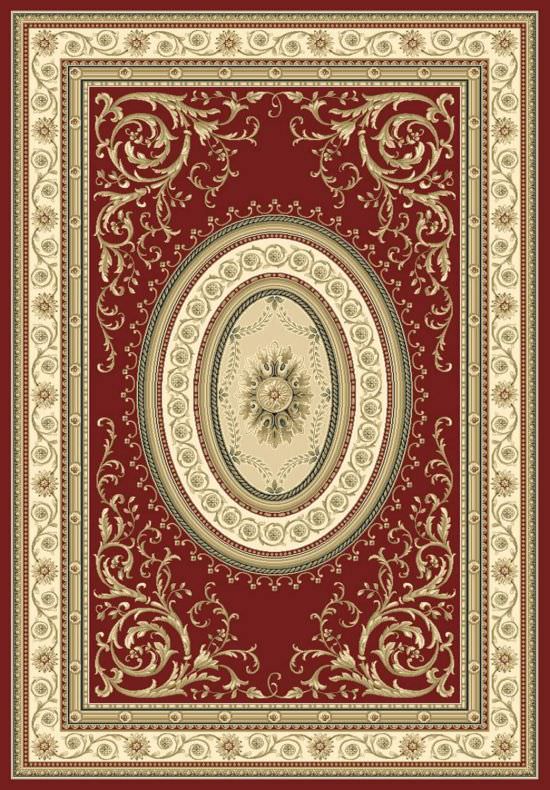 Klassischer Kabir Rot Und Beige Teppichb