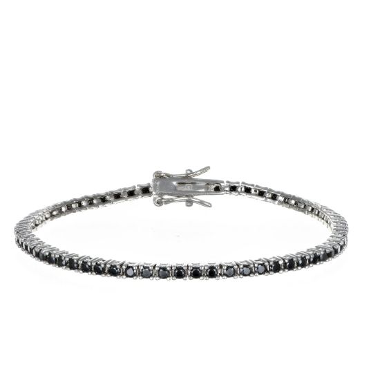 Bracciale Arg925 Zirconi Neri 16