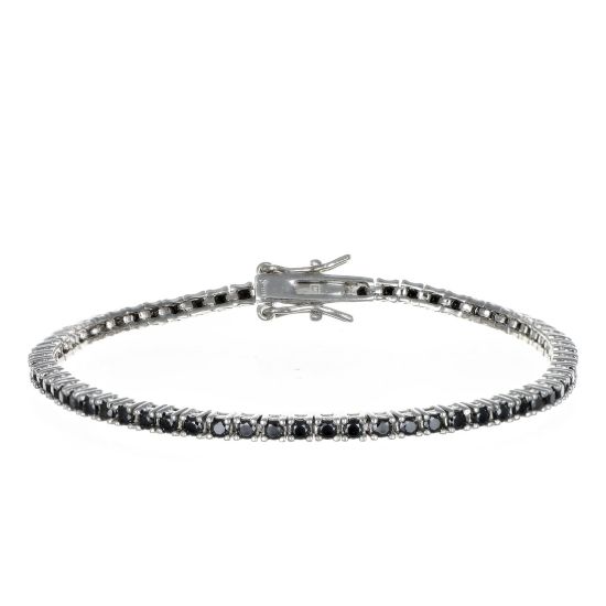 Bracciale Arg925 Zirconi Neri 17