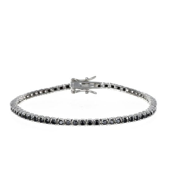 Bracciale Arg925 Zirconi Neri 18