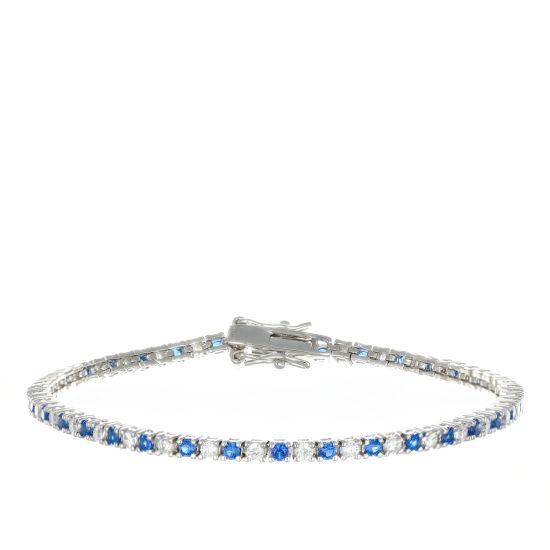 Bracciale Arg925 Zirconi Biancoblu 19