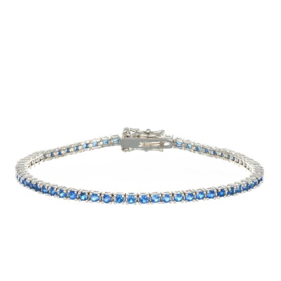 Bracciale Arg925 Zirconi Blu 16