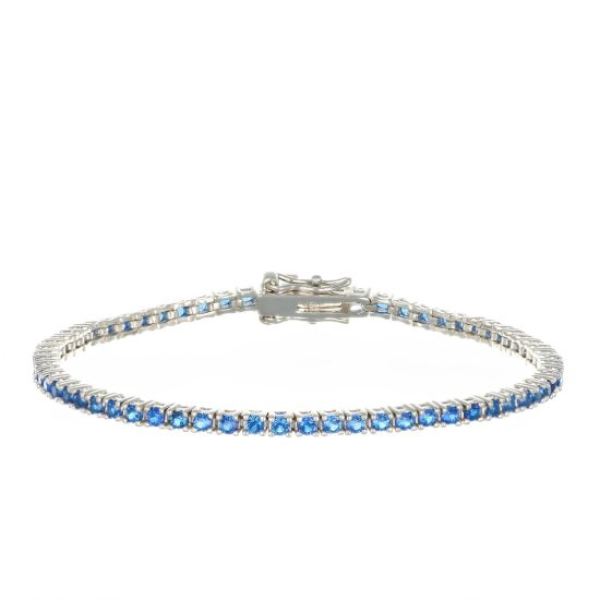 Bracciale Arg925 Zirconi Blu 19