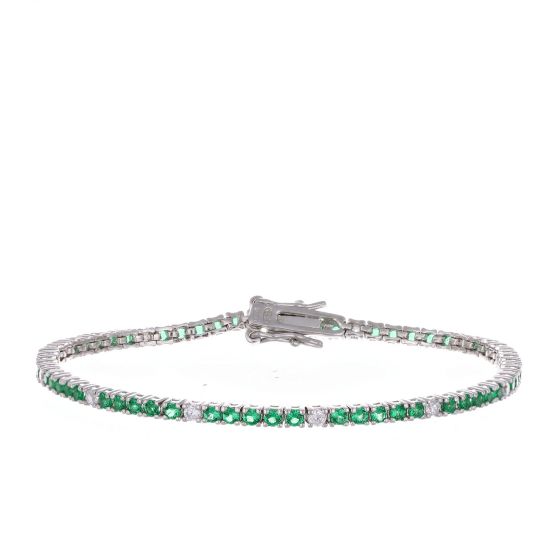 Bracciale Arg925 Zirconi Biancoverdi 19