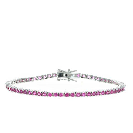 Bracciale Arg925 Zirconi Rossi 16