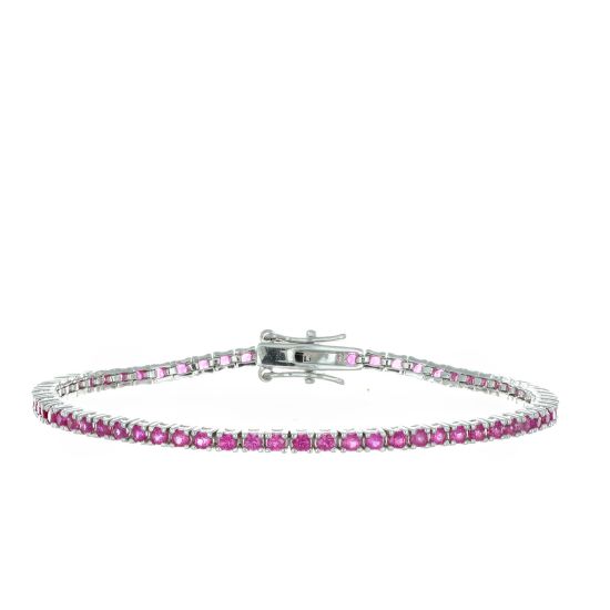 Bracciale Arg925 Zirconi Rossi 18