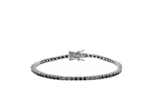 Bracciale Arg925 Zirconi Neri 19