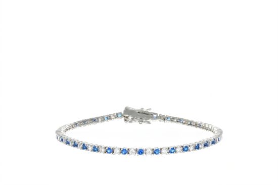Bracciale Arg925 Zirconi Biancoblu 18