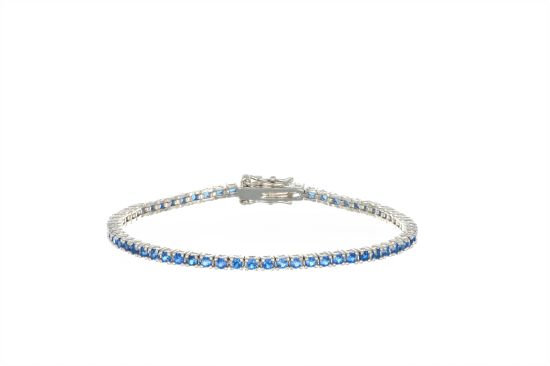 Bracciale Arg925 Zirconi Blu 18