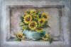 Affresco a Strappo Girasoli In Nicchia