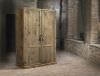 Wardrobe 2 Doors In Old Pine Suitable For Rustic Or Classic Environments. Typical Example Of Tuscan Craftsmanship. Old Wood Wardrobe Cleaned And Restored By Expert Hands, Solid And Versatile.