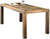 Guarnieri Olmo 140 Old Wood Table Dining table with inlaid top in Olmo Vecchio Old Wood Table Kitchen dining table extendable with optional extensions, handcrafted in Tuscany.