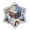 Decorazione Natalizia In Ceramica a Fiocco Di Neve Al Quartier Generale Di Babbo Natale By The Imaginarium Archives - Prodotta Artigianalmente Su Richiesta