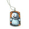 Rectangular Snow Ghost Pendant Necklace By The Imaginarium Archives. Handcrafted On Request