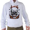 Polyester Halloween Skull Sweatshirt By The Immaginarium Archives. Handcrafted On Request