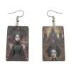 Boucles D'oreilles En Nacre Dark People By The Imaginarium Archives. Fabriques  La Main Sur Demande