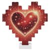 Puzzle a Cuore Con Mattoncini Sentimento Glitterato By The Imaginarium Archives - Prodotto Artigianalmente Su Richiesta