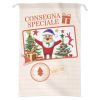 Bolsa De Tela De Pap Noel Bienvenida De Navidad Por Los Archivos Imaginarium - Hecho a Mano Por Encargo
