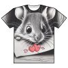 T-shirt Full Print In Poliestere Bianco Il Messaggero By The Imaginarium Archives - Prodotta Artigianalmente Su Richiesta