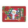 Absorbent Felt Doormat Idyllic Scene With Santa Claus By The Imaginarium Archives. Handcrafted Product