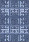 Mélange de tapis Bleu et Blanc 160x230 c