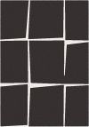 Tapis mélange Noir et Blanc 120x170 cm
